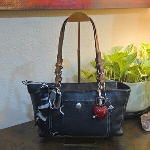 Coach Y2K Chelsea Shoulder Tote + Twilly & Unbranded Bag Charm